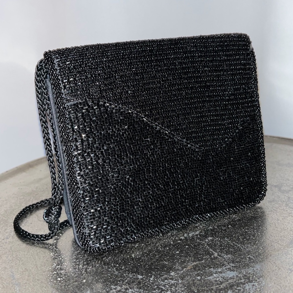 Vintage Diane Von Furstenberg Beaded Crossbody Evening Clutch Purse - Picture 4 of 16
